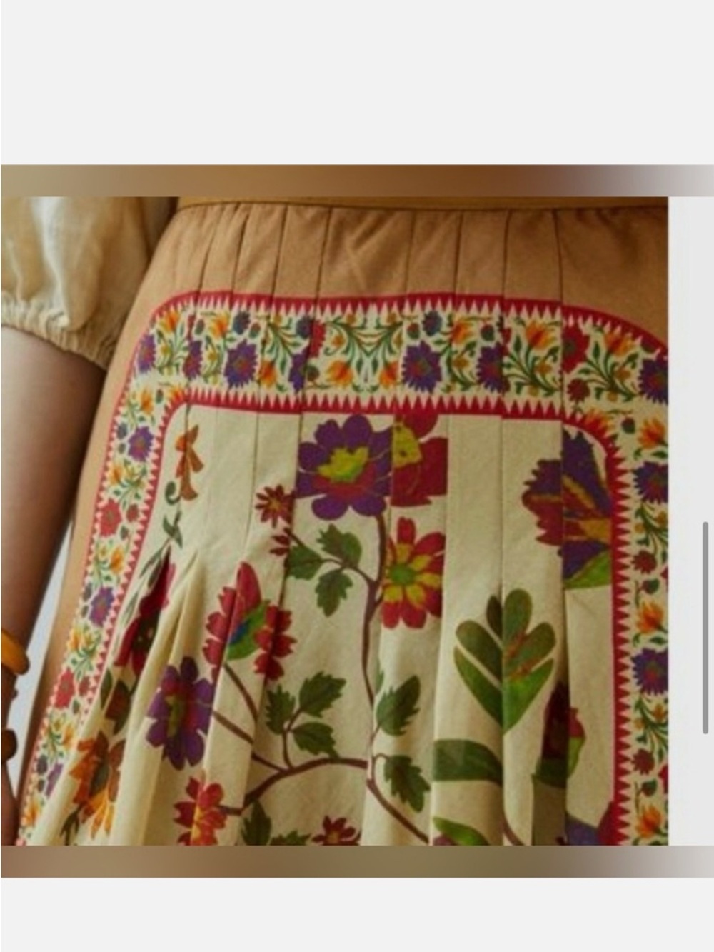 Anthropologie Mes Demoiselles pleated floral maxi skirt - Picture 4 of 4